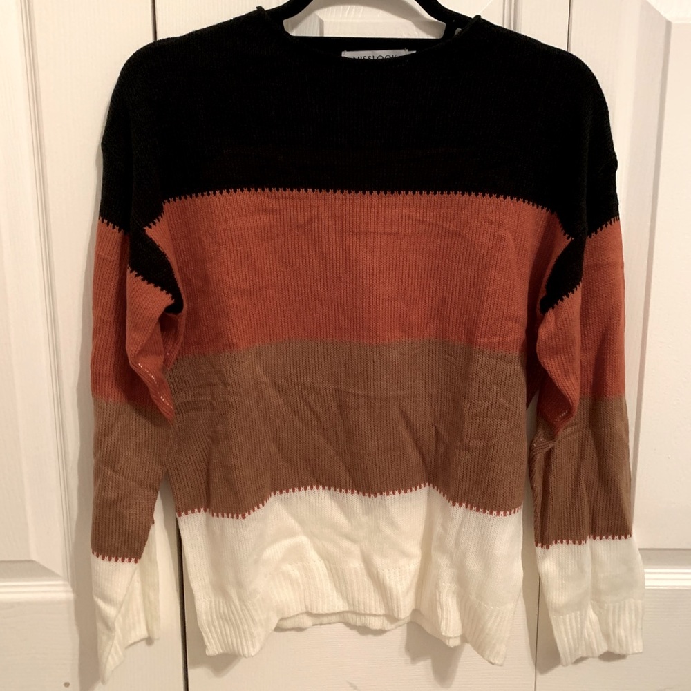 Misslook Stripped Sweater